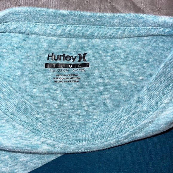 ***Super Cute*** NWOT blue t-shirt by Hurley Youth size 7 - Picture 2 of 2